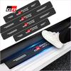 4 Pezzi/SET Fibra di Carbonio Soglia Porta Auto Impermeabile Adesivi Accessori per TRD Toyota GR Corolla Rav4 Auris Camry Yaris CHR