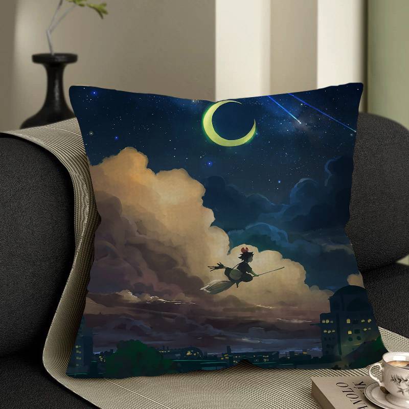 Anime KKikis DDelivery service Pillow Anime Pillow Sofa Bed Head Pillow Cover Cushion Cover x cm Fashion
