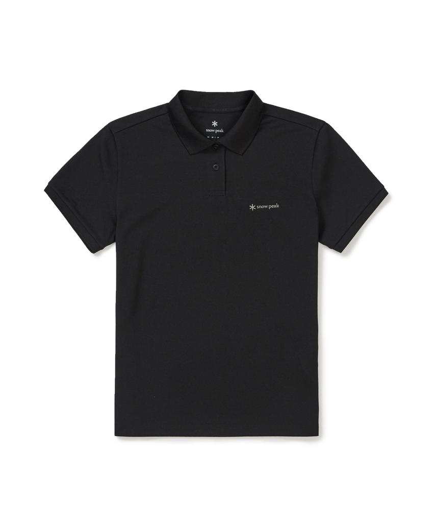 SNOWPEAK APPAREL Pique Women'S Basic Polo Shirt (S26Mwfps67) Black