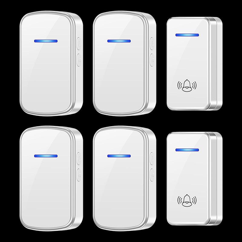Wireless EU/US/UK/AU Plug Long-Range 433 MHz Two-in-Four Doorbell