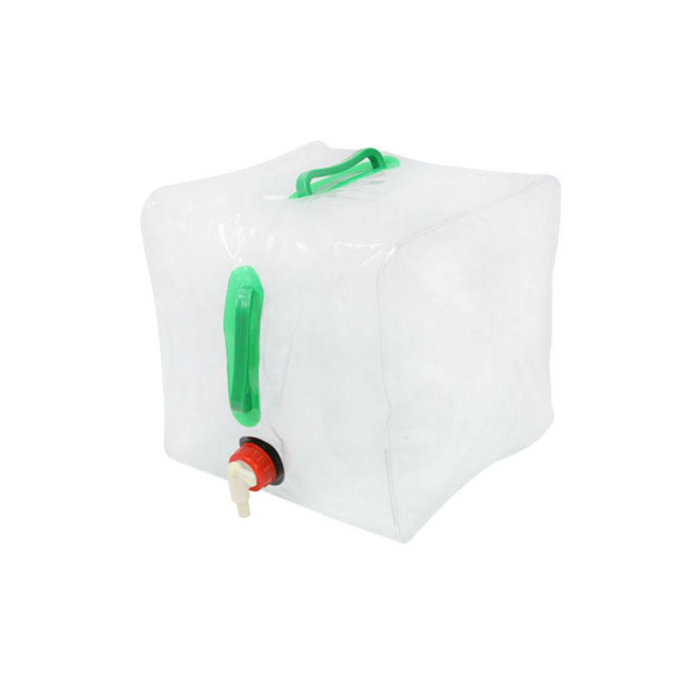 20L Outdoor Foldable Transparent Drinking Water Bag Camping Emergency Survival Water Storage Carrier Bag Transparent color #1