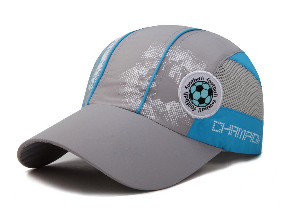 Cone Tail Summer Mesh Cap for UV Adjustable Gray Kids, Lightweight, Quick-Drying Hat, Children, Boys, Girls, Protection, Cap,