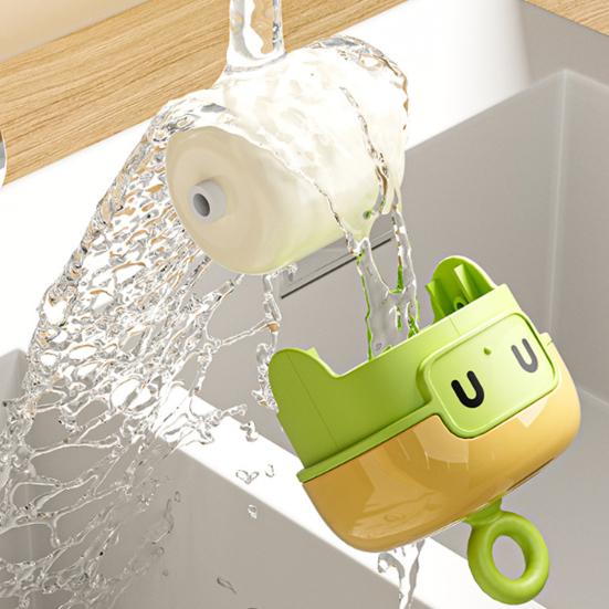 Lint Roller Reusable Washable Sticky Roller Eco-Friendly Pet Hair Remover Robot Design 2-in-1 Portable Lint Brush Quick Drying Travel Cleaner