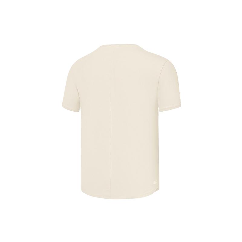 Skechers Fashionable Comfortable Breathable Casual Short Sleeve T-Shirt Women Tops Birch-Apricot P225W015-00C8