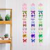 Bremorou 8Pcs 96cm Long Bow Holders for Girls Hair Bows Organizer for Girls Long Bow Holders Hair Bows Organizer Light Pink Grosgrain Ribbon Twist