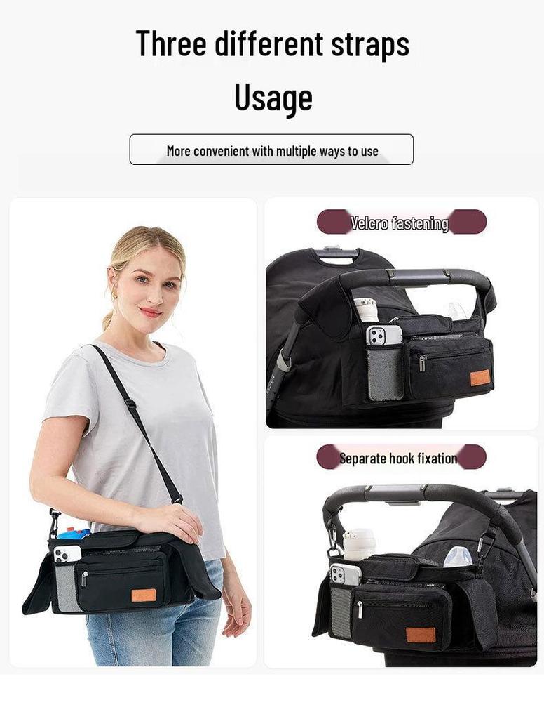 Multi-function Baby Stroller Hanging Storage & Diaper Bag with Large Capacity