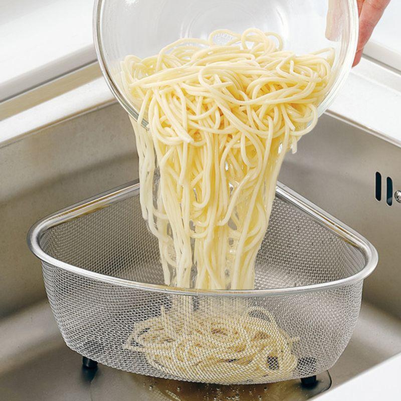 Wiedergeboren. J Spüle Eck-Dreieckskorb S / Edelstahl Lebensmittelabfallbehälter Sieb Abflussnetz