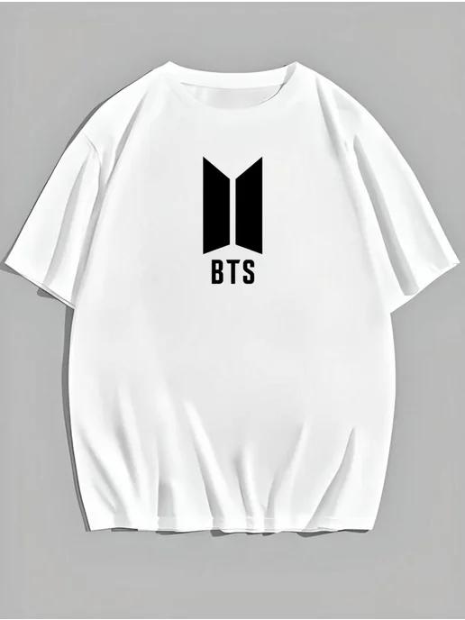 Oversized T-shirt with a BTS print S