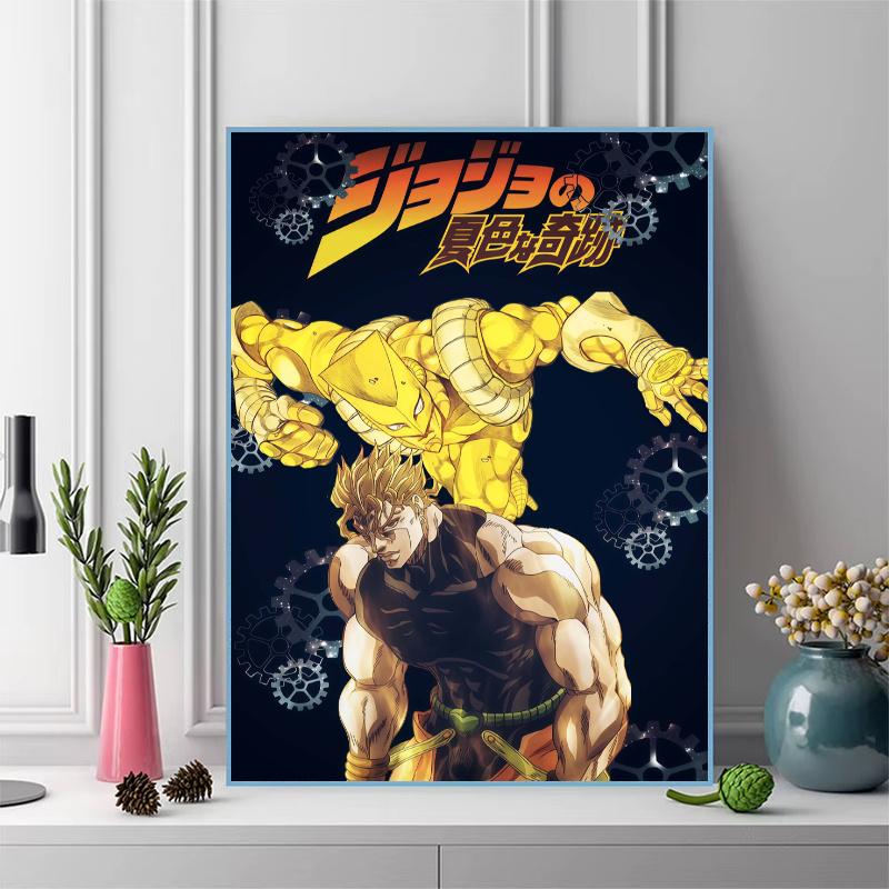 Dio Brando poster 100% Round Full Drill 5D DIY Diamond Painting Embroidery Cross Stitch Rhinestone Décor