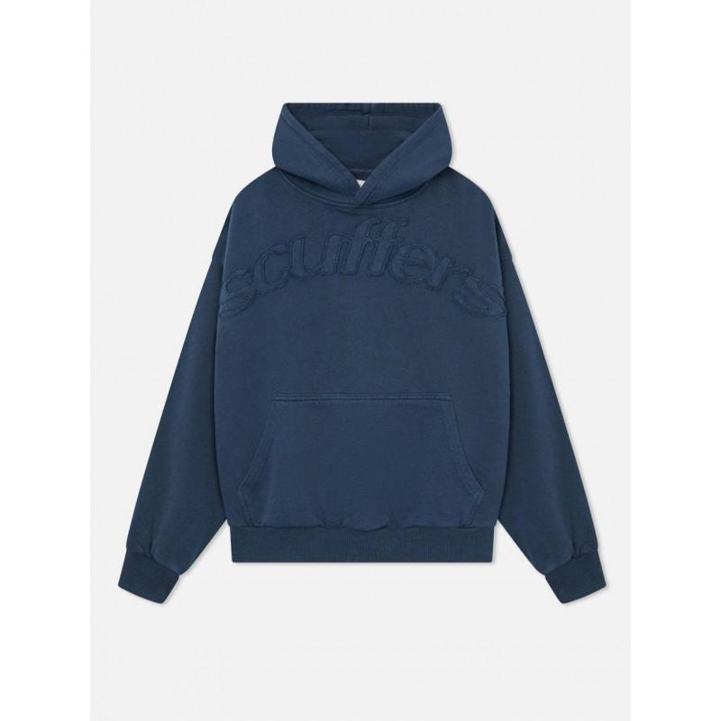 Unisex lielizmēra hūdijs ar izšūtu, siltu