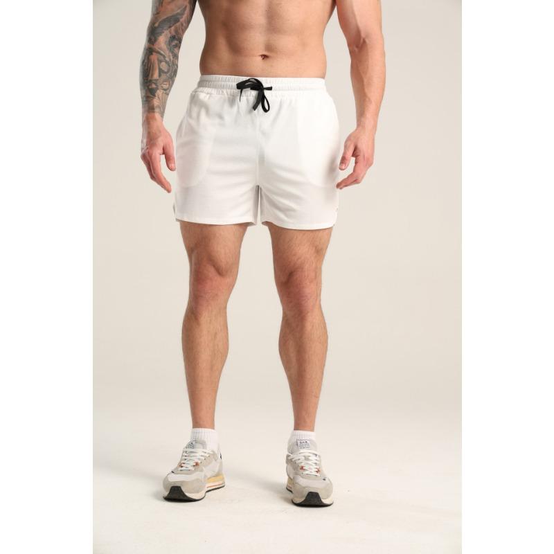 Men Summer Quick Dry Sports Shorts Zipper Pocket Basketball Shorts Casual Beach Shorts S