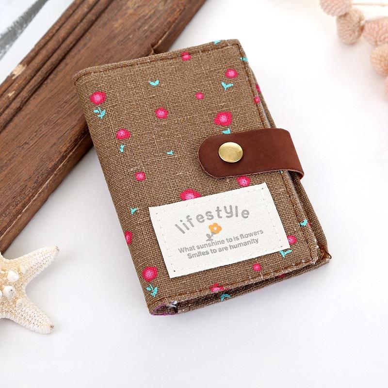 Creative New Card Storage Bag Balíček látkových karet Držák vizitek