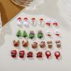 30-Piece Christmas Nail Art Set: Cute Reindeer, Snowman, and Santa Claus Designs