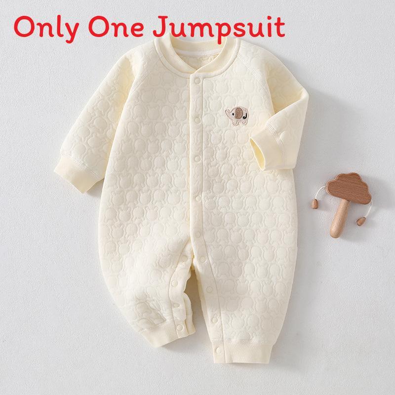 Baby Winter Warmth Cotton Snowsuit With No Bone Design For Newborns And Infants