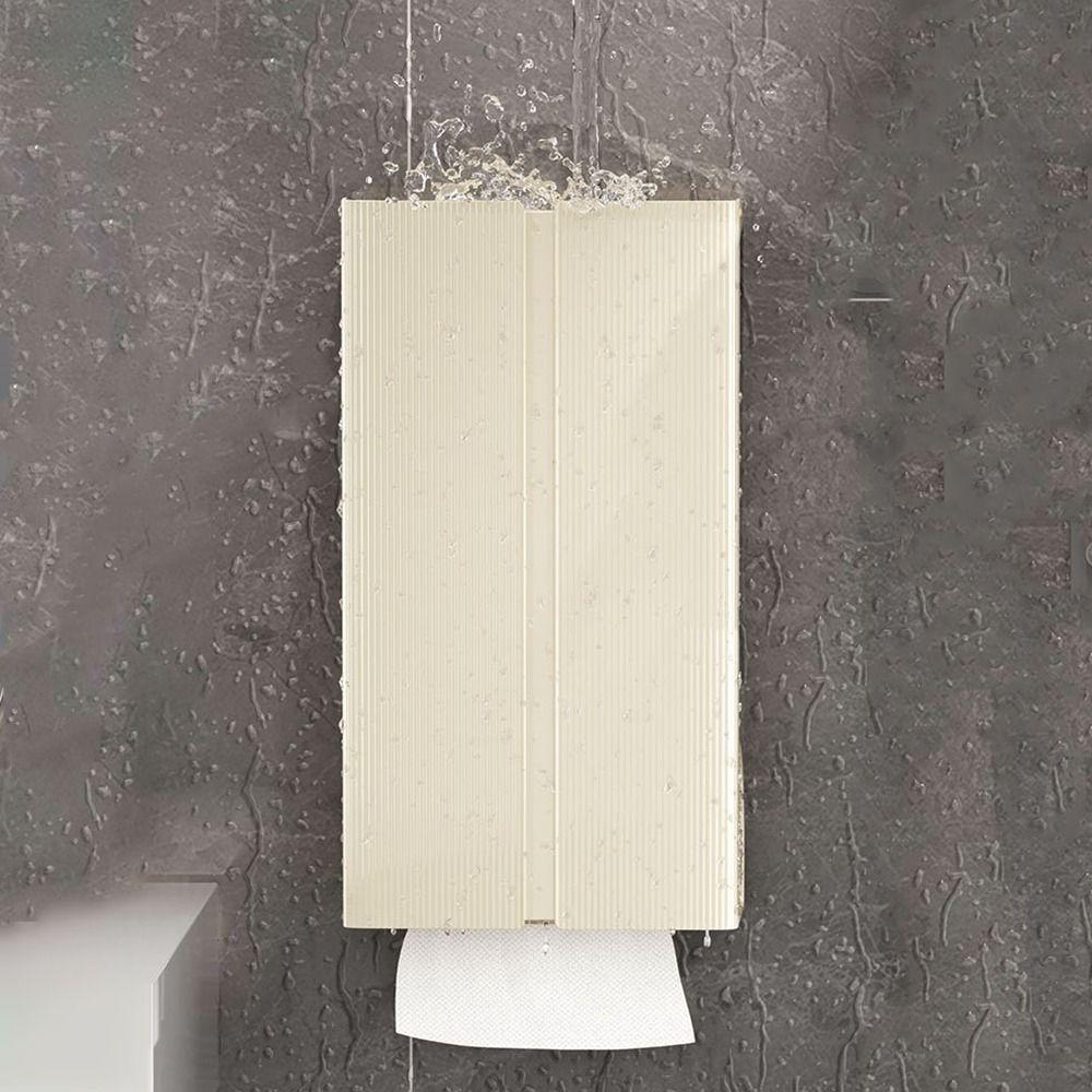 Wall Mounted Wall-mounted Long Tissue Box No Punch Toilet Paper Box  for Home