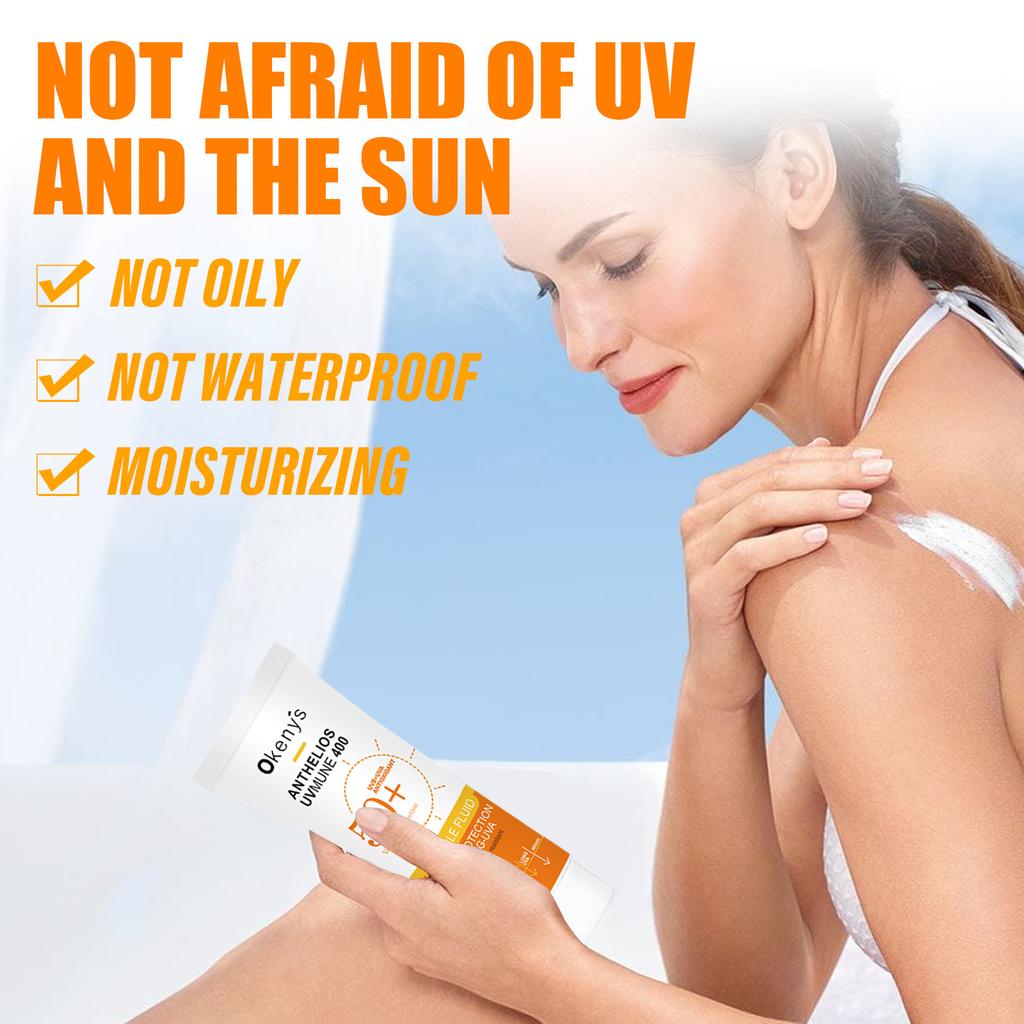 Sunscreen SPF50+ 50ml Face Body Ultra Anti-Imperfection Anti-Shine Invisible Fluid Sunscreen less