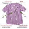 Women's Full-Open Patient Care T-shirt Postoperative Easy-On/Easy-Off Care Top