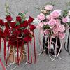 2Pcs Flower Packaging Bags Kraft Paper Candy Gift Box Bouquet Handbag Basket Packing Wedding Birthday Party Supplies
