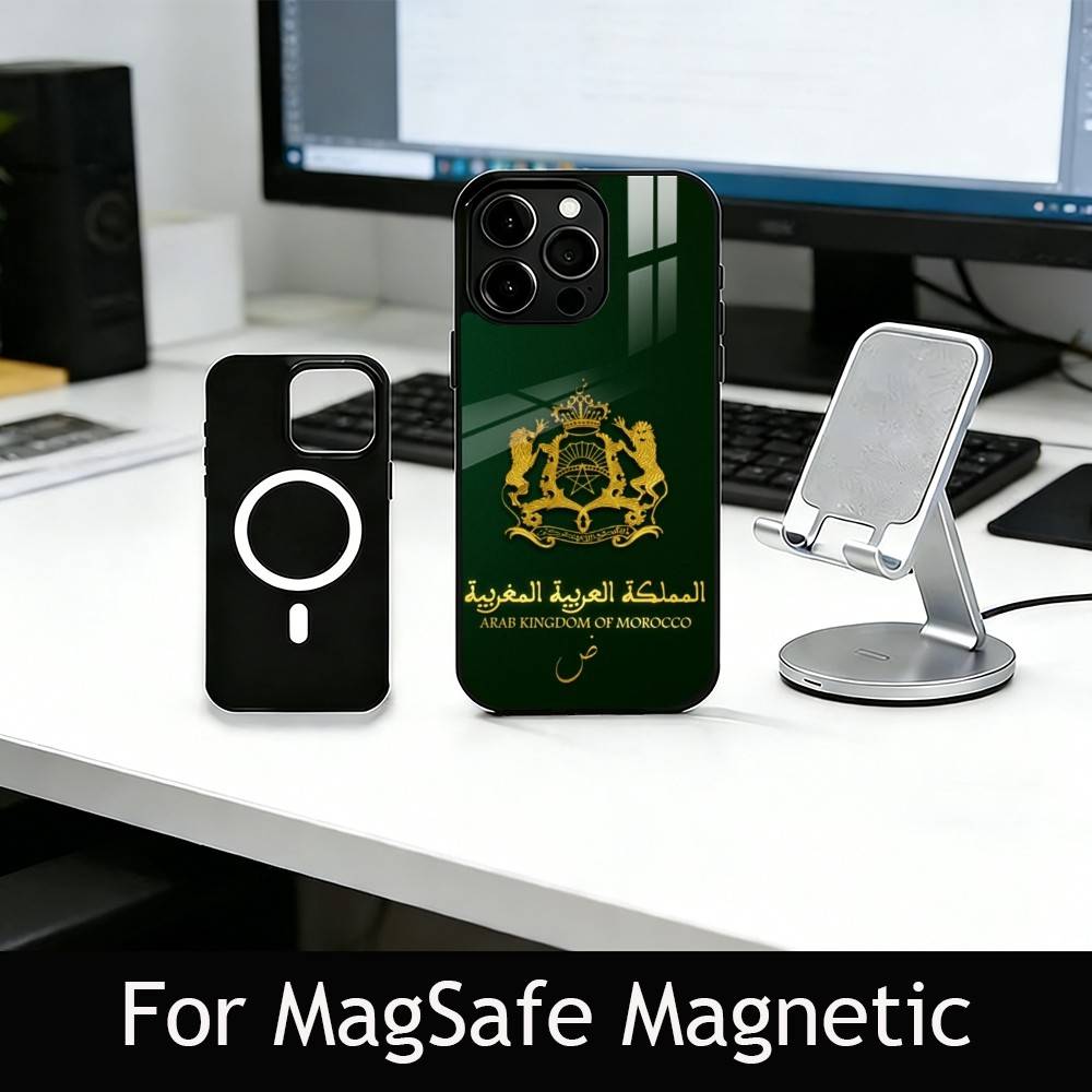 M-Morocco F-Flag Phone Case For iPhone17,16,15,14,13,12,11 Plus,Pro Magnetic with Magsafe Wireless Charging iPhone11PRO