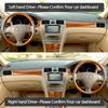 Car Dashmat Black/Brown Leather Dashboard Cover Suede Leather Dash Mat Pad Sunshade for Lexus ES ES300 XV30 MCV30 2000-2005
