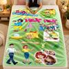 Flannel BlanketBibi Blocksberg Warm Soft Throw Blanket for Indoor Sofa Bed Living Room Use