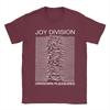 Meeste Joy Division Unknown Pleasures T-särk 100% puuvillast riided Uudne lühikeste varrukatega ümmarguse kaelusega T-särgid Graafilise trükiga T-särgid