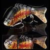 5Pcs Bionic Swimming Baits with Treble Hooks Realistic Looking Bright