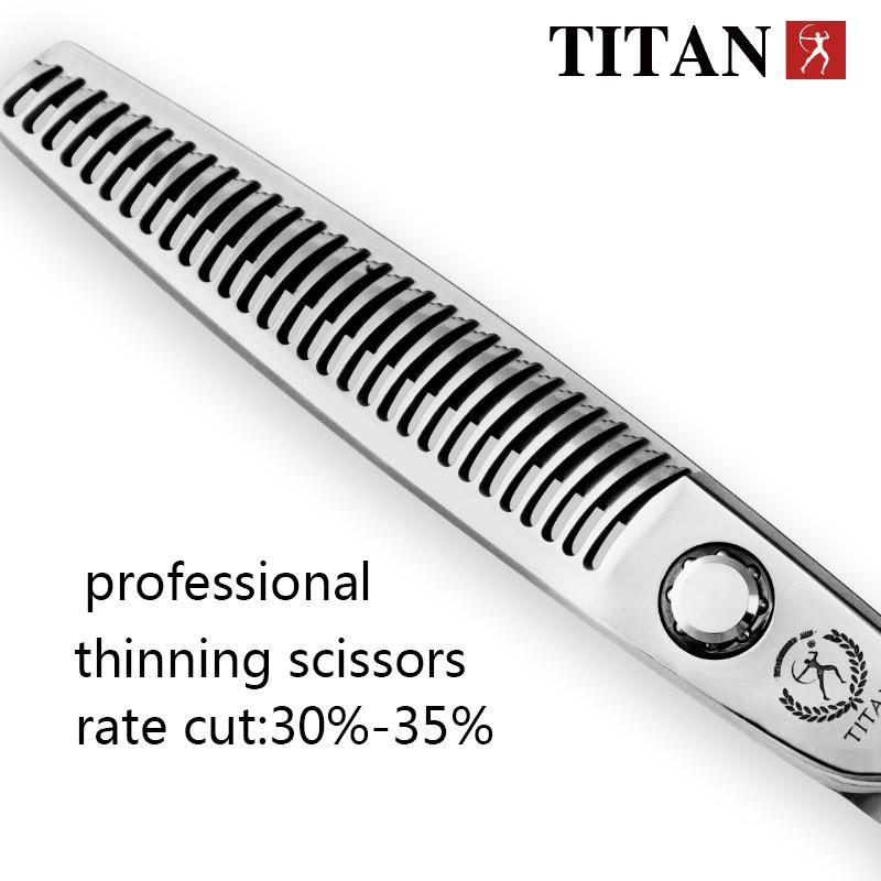 TITAN Profesionální Kadeřnictví Kadeřnické Nářadí Salon Stříhací nůžky Nůžky na vlasy Japonsko Nerezová ocel ATS314