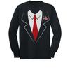 Suit Imitation 3D T-shirt For Men's Street Hip-hop Cosplay Funny And Personalized Round Neck Long Sleeved Fashion Casual New Top
