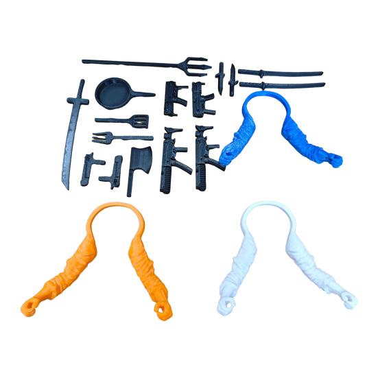 Drukowane w 3D Kurze Ręce Sukienka Przebranie Rekwizyty do Zakładania na Kury Kurze Ręce Szyja Zabawka Żołnierzyk Figurka Akcji Akcesoria na Kreatywne Prezenty Cosplay Zabawa