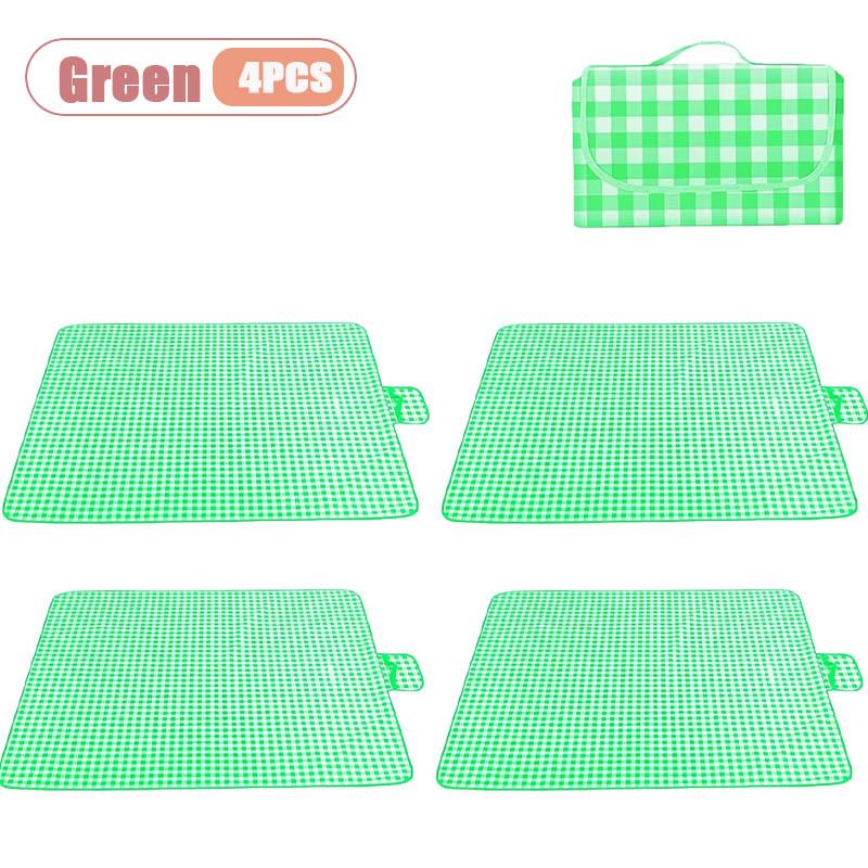 1-4PCS Foldable Portable Camping Mat Picnic Blanket Outdoor Travel Ground Pad for Beach Hiking Waterproof Lightweight Gift