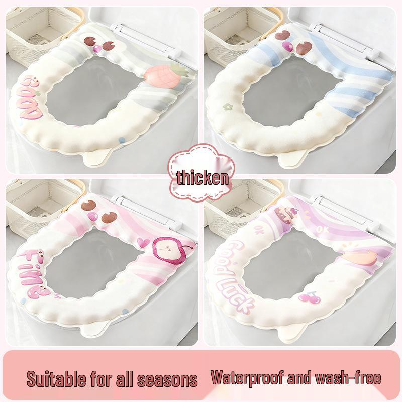 2025 Universal Waterproof Toilet Seat Cushion - All Seasons