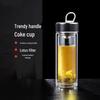 Zhishi Double-Wall Insulated Glass Mug with Handle
