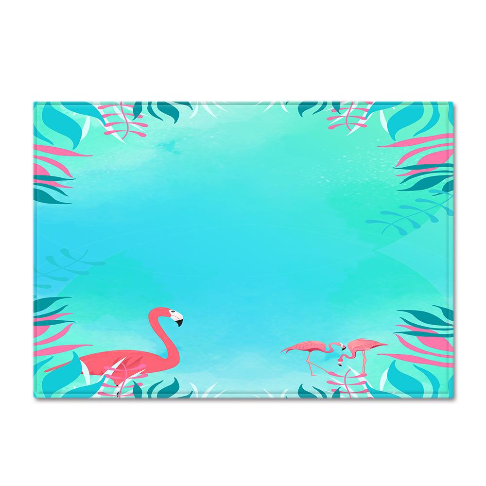 Fresh American Flamingo Printed Carpet Nordic Floor Mat
