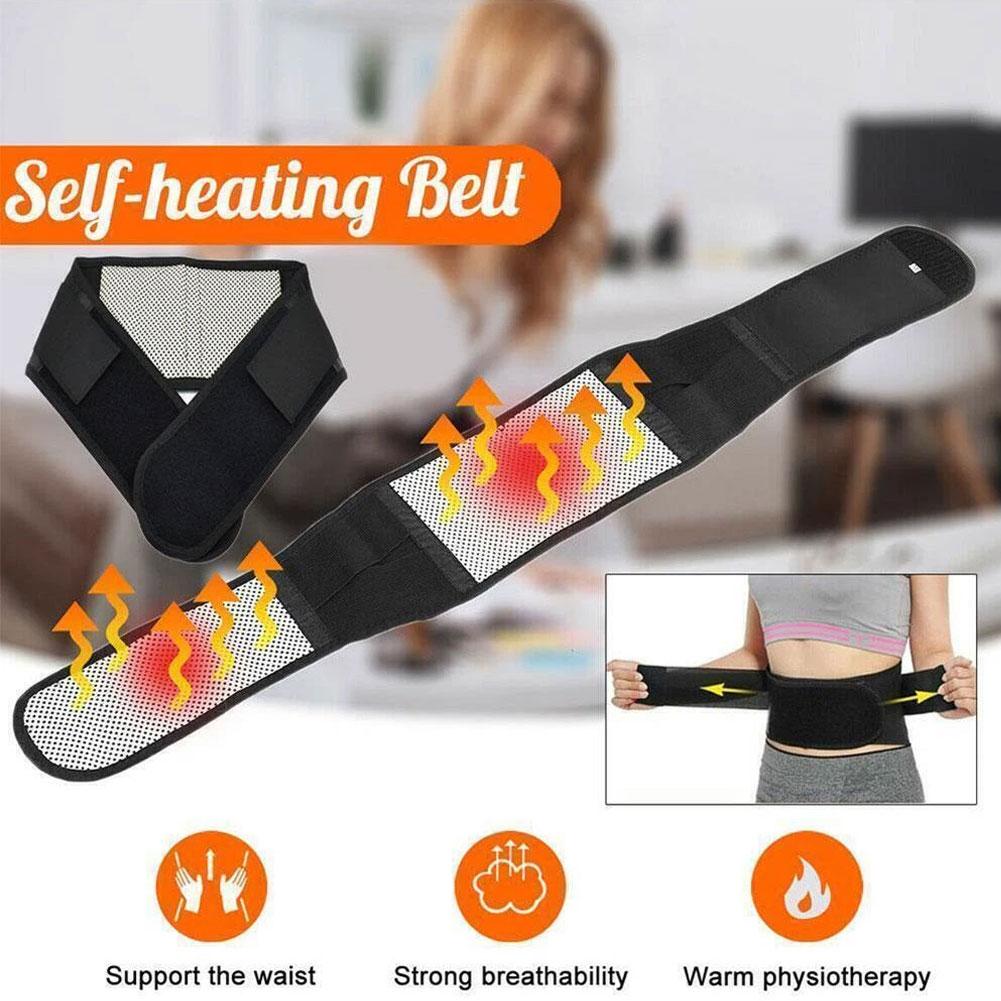Self-heating Adjustable Magnetic Therapy Lumbar Waist Support Belt  Gym Waist Massage Belt Alleviate Pain Care Belt