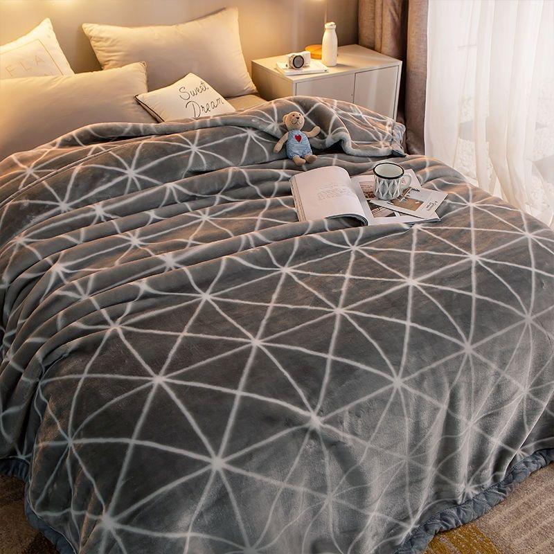 Winter Dicke Warme Doppel Decke Erwachsene Kinder Bettlaken Tröster Bett Tagesdecke Hochwertige Gesunde Raschel Decken