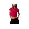 Slim Fit Minimalist Soft Breathable Round Neck Short Sleeve T-Shirt Women Tops 47AB802-TRZ