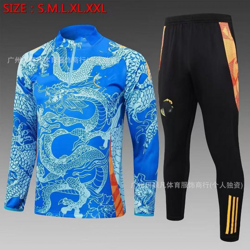Heren Dames Voetbal Trainingsshirt Halve Rits Opwarmshirt Napoli PSG AC Milan Brazilië Manchester United Fans