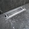 30cm Stainless Steel Floor Drain Side Outlet Linear Shower Drain for Bathroom Hotel Use with Durable Construction and Efficient Water Flow