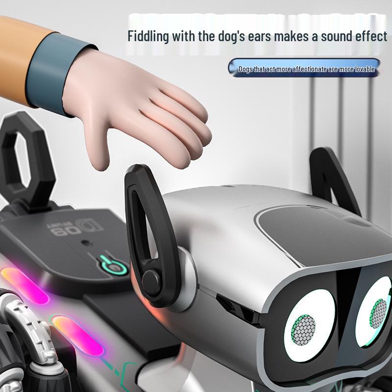 Smart Robot Dog Toy: Eight-Wheel Stunt Mechanical Pet with Remote & Watch Control