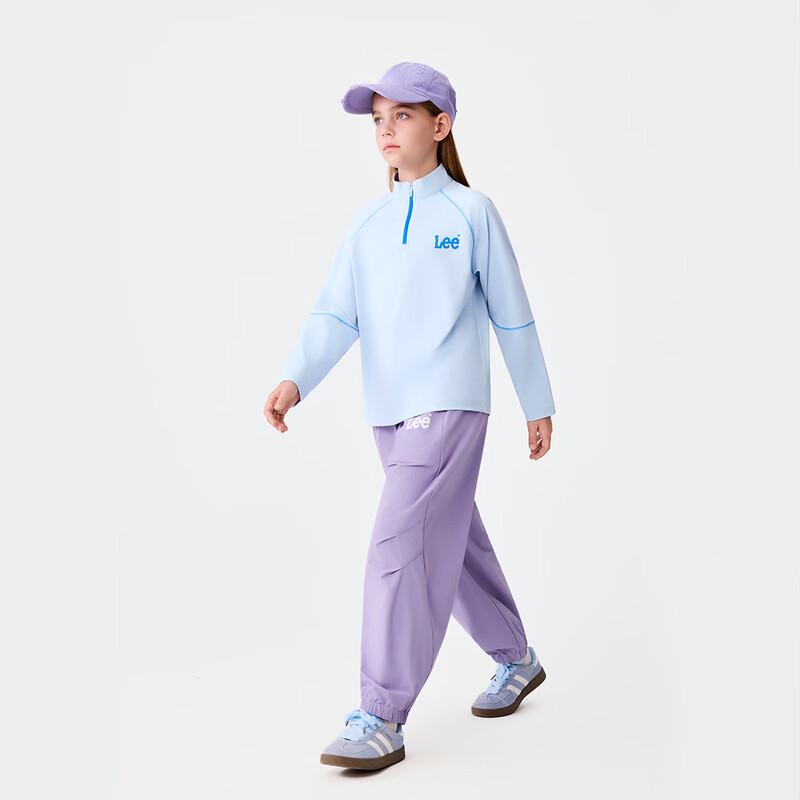 LeeKids Retro Sun Protective Half-Zip Long Sleeve T-Shirt