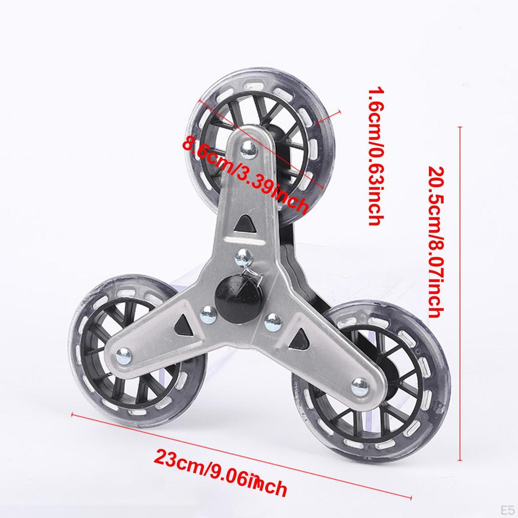 2x Treppensteigräder Einkaufswagenrollen Leichtgängig Leicht zu transportieren