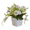 Artificial Potted Flower Lifelike Cloth Flower Plastic Flowerpot Simulation Decor