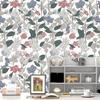 Floral Peel and Stick Wallpaper Leaf Removable Wallpaper Flower Self-Adhesive Vintage Contact Paper for Bedroom Wall Decor