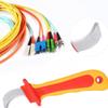 Insulated Electrician Knife - Straight/Curved/Hook Fixed  Cable Stripping Snips & Wire Stripper Peeling Hand Tool