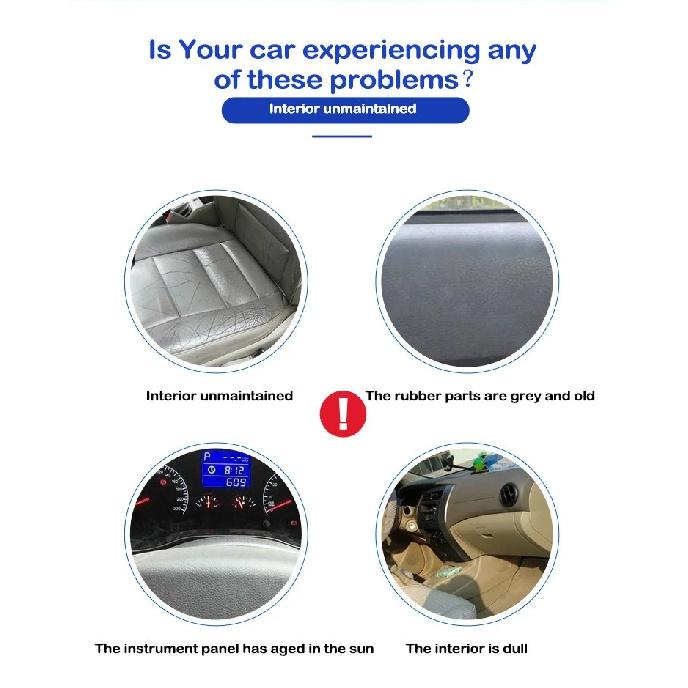 Car Plastic Restorer Polish for Auto Interior Exterior Trim Long-lasting Cleaner Agent Hydrophobic Auto Coating Car