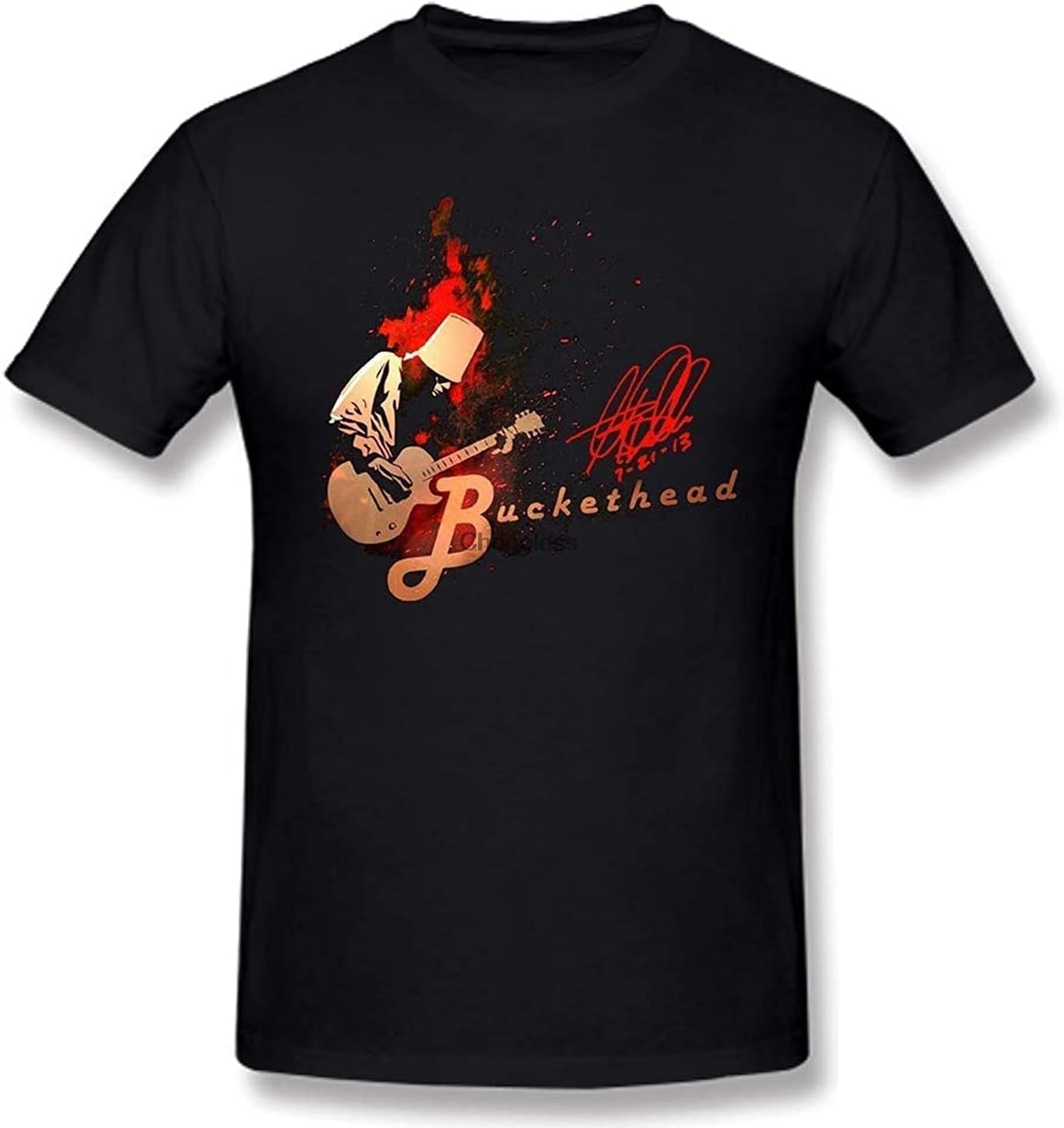 Buckethead Cotton Men s T-Shirts Short Sleeve XXL чёрный