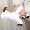 1Pcs Realistic Goat Plush Stuffed Toy With Soft Fluffy Material And Lifelike Design For Home Decor Kids Birthday Holiday Gifts