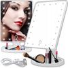 Illuminated Cosmetic Mirror for Makeup 22 LEDs Rotating for Painting