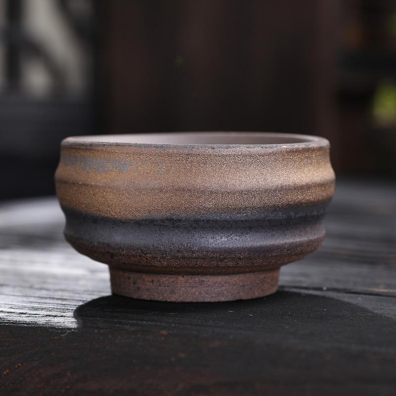 Tea Brewed Around the Stove, Retro Coarse Pottery, Drinking Tea, Tea Cup, Tea Cup, Kung Fu Tea Set, Small Teacup, Tea Bowl, Ceramic Teacup